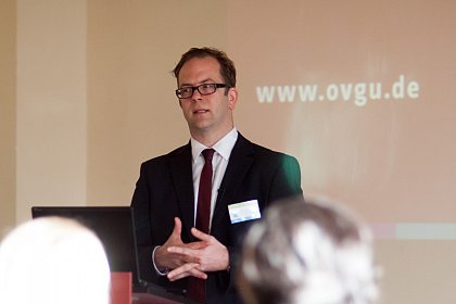 Prof. Dr. Philipp Pohlenz von der OVGU hielt den
Plenarvortrag zum Thema "Qualität von Lehre und Studium
in der Studieneingangsphase"
